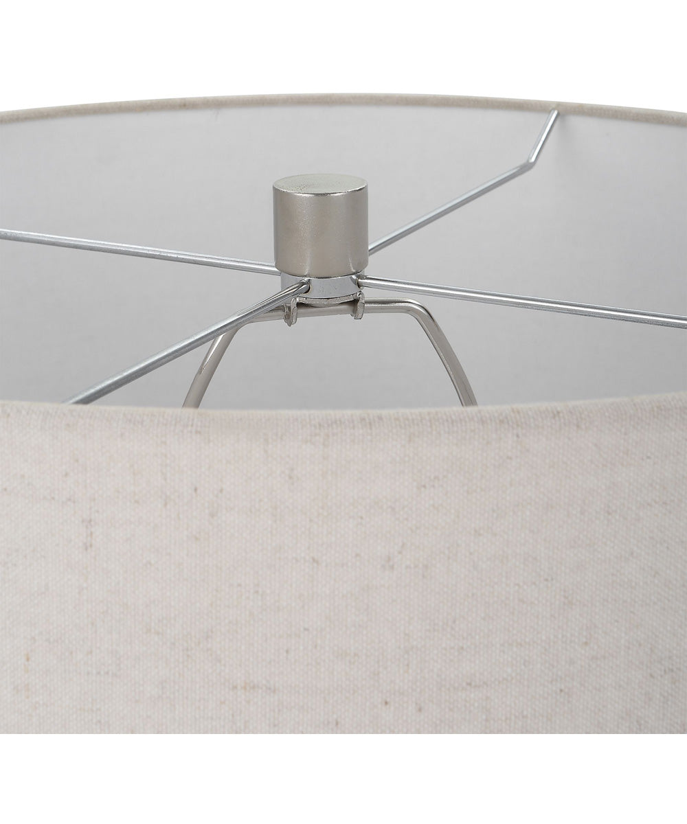 Contour Metallic Glass Table Lamp