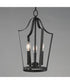 Arden 3-Light Pendant Black