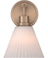 Pleated II 1-Light Lighting Premium Bronze