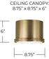Griffin 1-Light Flush Aged Brass