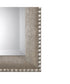 24x34" Wall Mirror with Textured Surface in Metallic Silver
