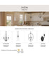 Jheni 4-Light Chandelier with Clear Glass Shades Matte Black