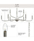 Ilia 9-Light Two-Tier Chandelier Brushed Nickel