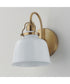 Hollis 1-Light Sconce Natural Aged Brass