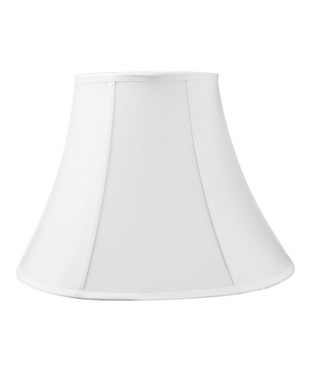 12"W x 10"H White Bell Shantung Shade
