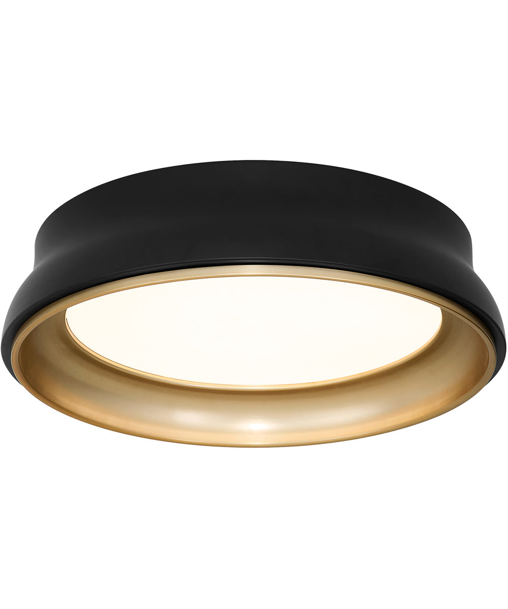 Legend Ceiling Flush Mount Matte Black|Brushed Brass