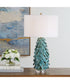 Mina Teal Blue Table Lamp