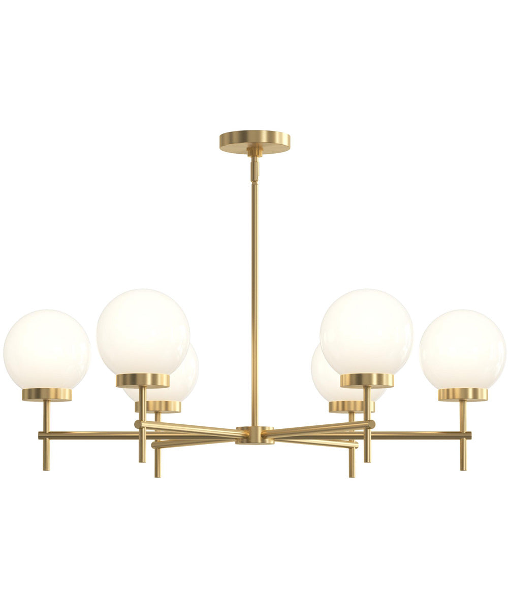 Rigsby 6-Light Medium Chandelier Brushed Gold