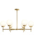 Rigsby 6-Light Medium Chandelier Brushed Gold