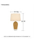 Freya 1-light Table Lamp Brushed Gold