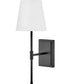 Beale 1-Light Medium Single Light Sconce in Black