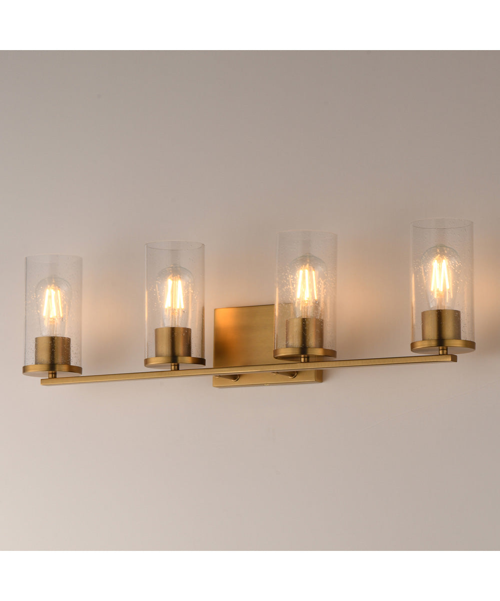 Livingston 4-Light Bath Vanity Natural Aged Brass