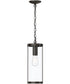 Kagen Outdoor Pendant Light with Clear Glass Panels Antique Bronze