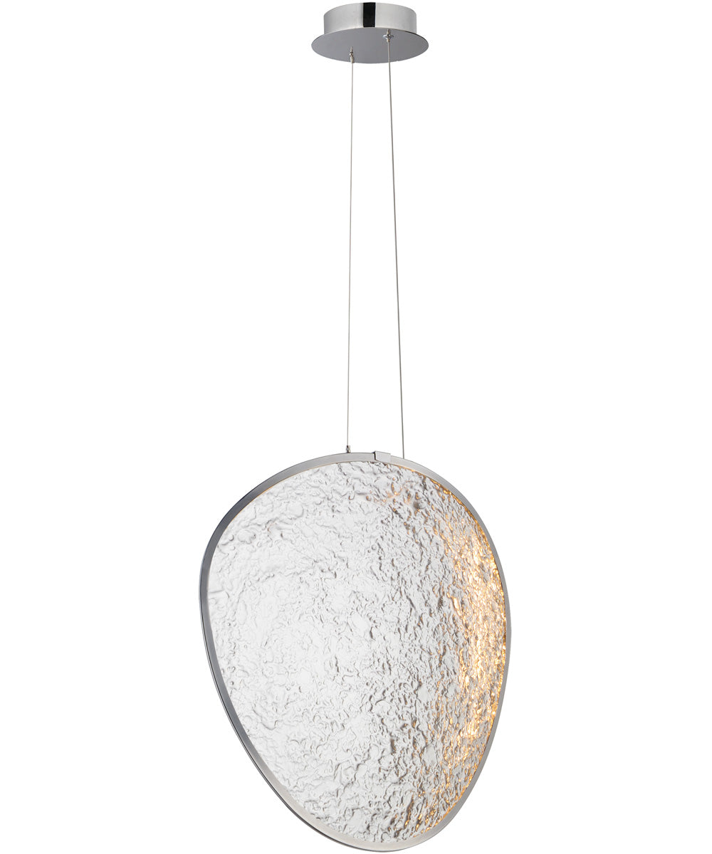Moonscapes Single LED Pendant Polished Chrome