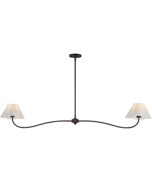 Saxon 2-Light Pendant Oil Rubbed Bronze
