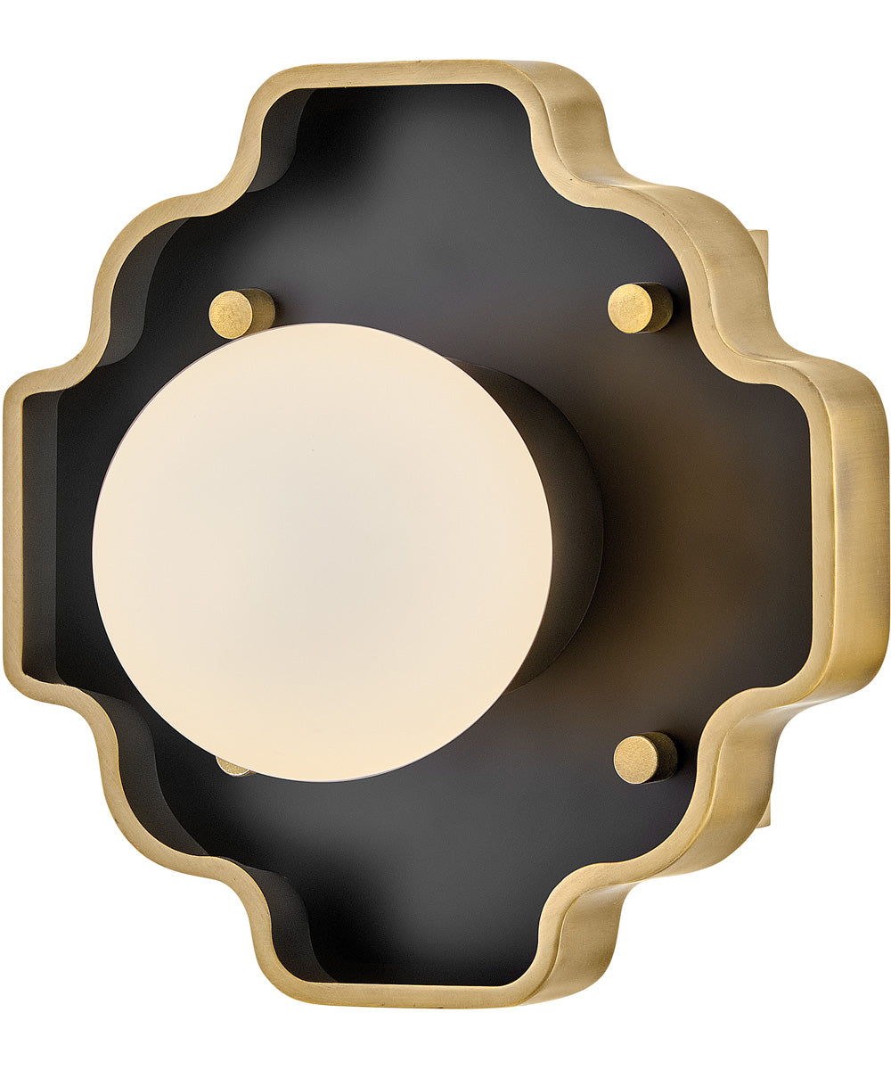Howe 1-Light Small Single Light Sconce in Gloss Black