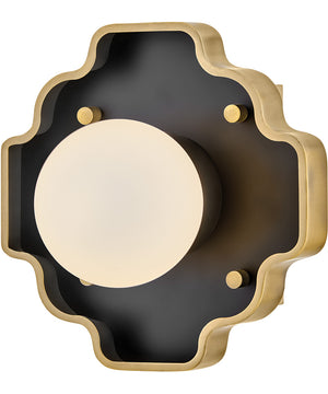 Howe 1-Light Small Single Light Sconce in Gloss Black