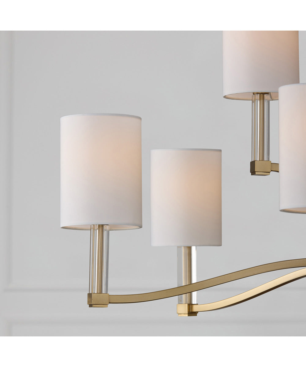 Ingrid 9-Light Chandelier Matte Brass