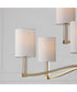 Ingrid 9-Light Chandelier Matte Brass