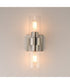 Livingston 2-Light Sconce Satin Nickel
