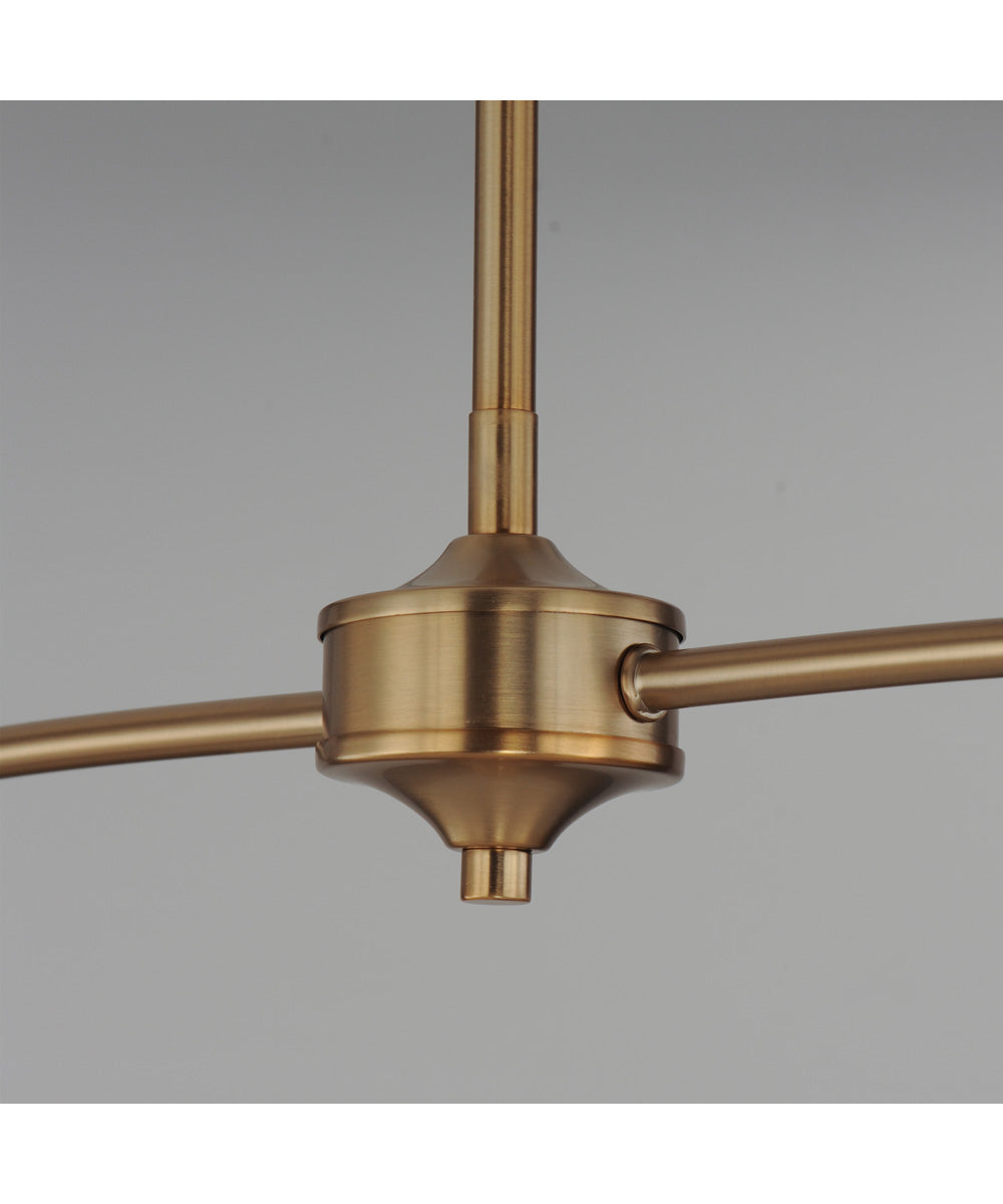 Saxon 2-Light Pendant Natural Aged Brass