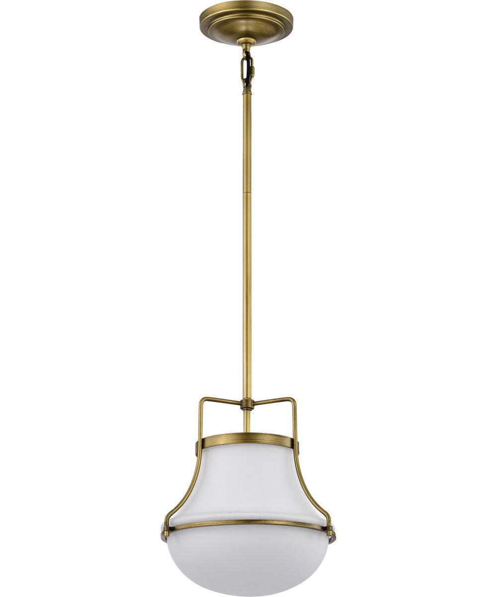Valdora 1-Light Pendant Natural Brass