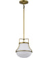 Valdora 1-Light Pendant Natural Brass