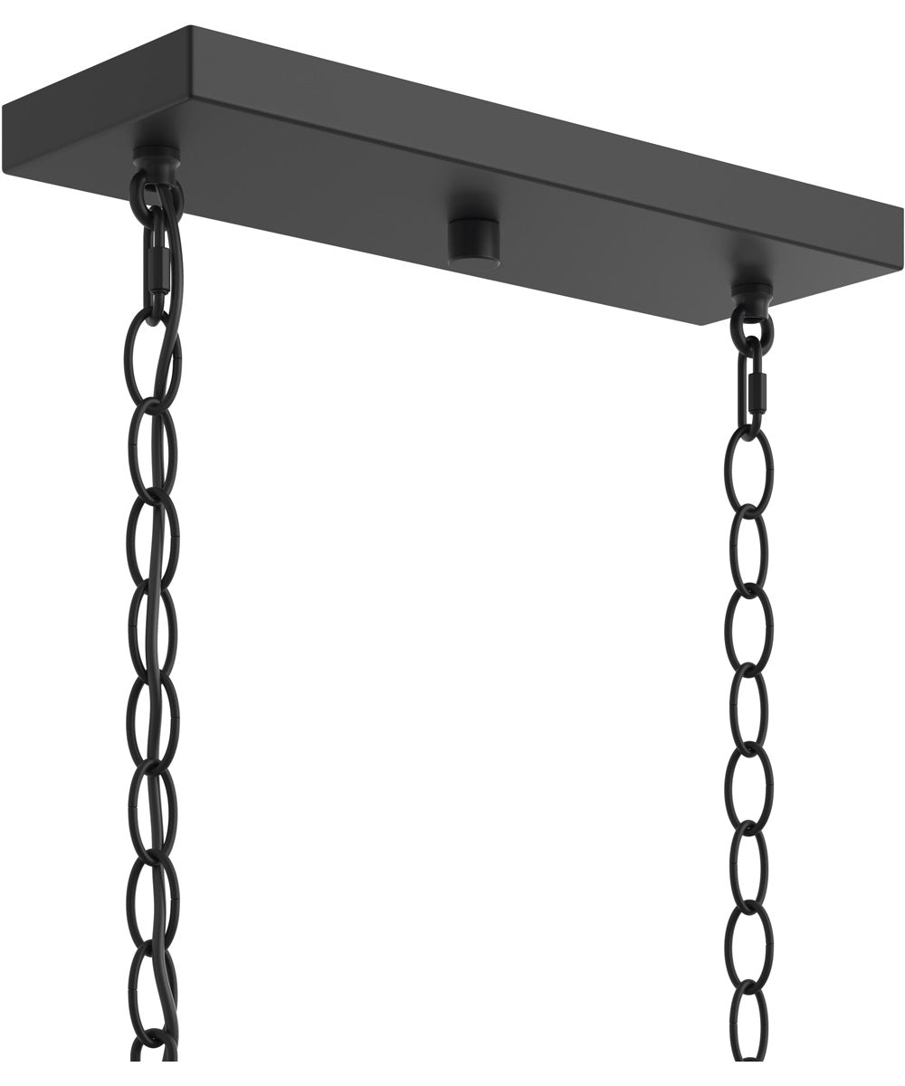 Ilia 6-Light Island Chandelier Matte Black