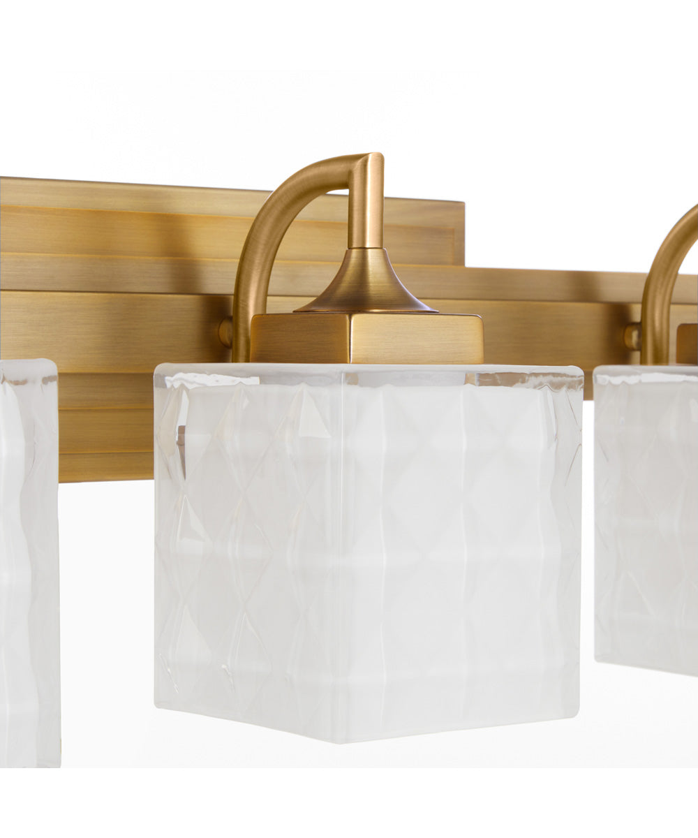 Diamonte 3-light Bath Vanity Light Brushed Brass