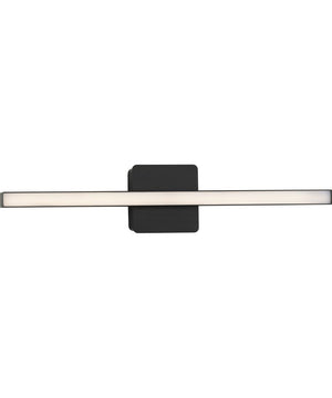 Phase 4 24 in. Medium Modern Integrated 3CCT Integrated LED Linear Vanity Light Matte Black