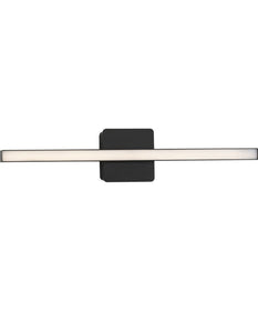 Phase 4 24 in. Medium Modern Integrated 3CCT Integrated LED Linear Vanity Light Matte Black