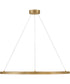 Kenna LED-Light Large Single Tier in Lacquered Brass