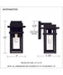 Morgan 1-light Outdoor Wall Light Earth Black