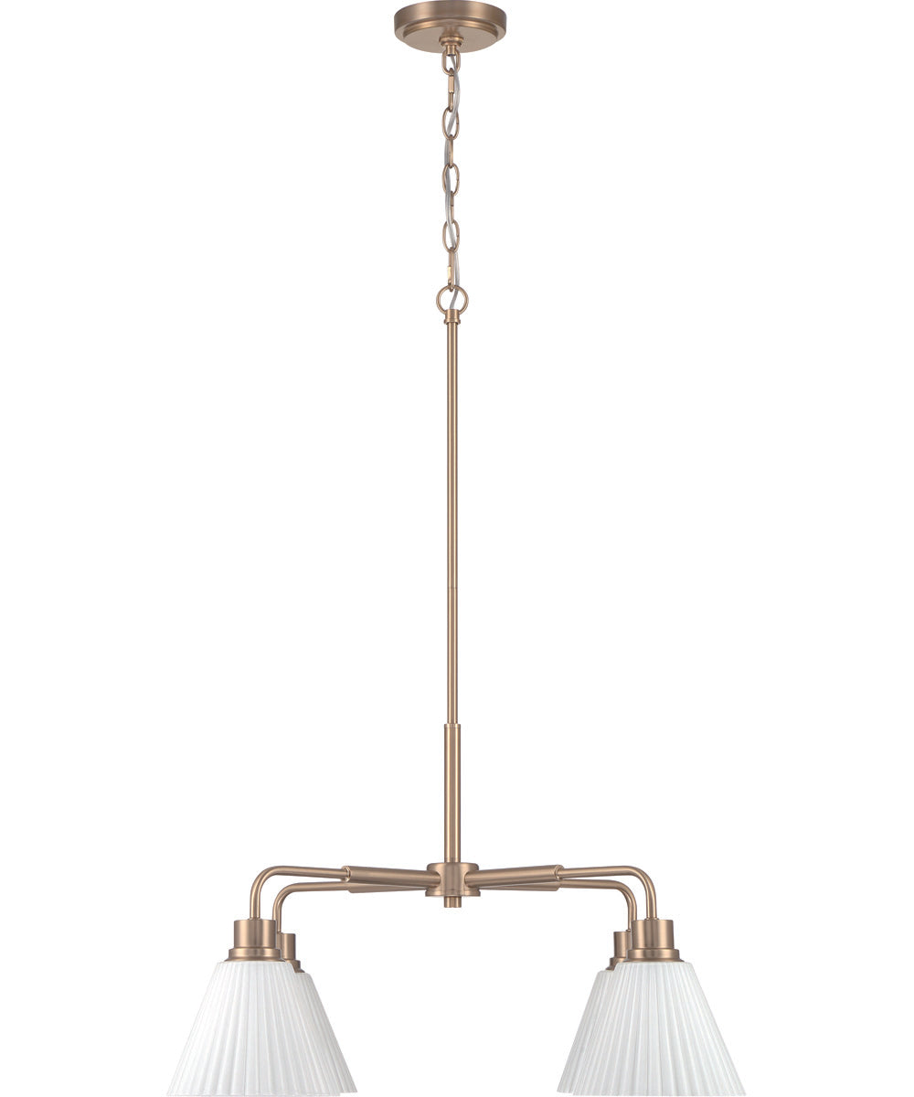 Pleated II 4-Light Lighting Premium Bronze