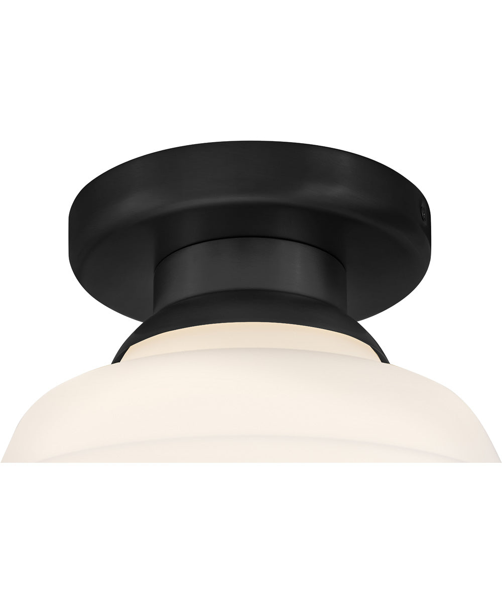 Penny 1-Light Small Flush Mount in Black