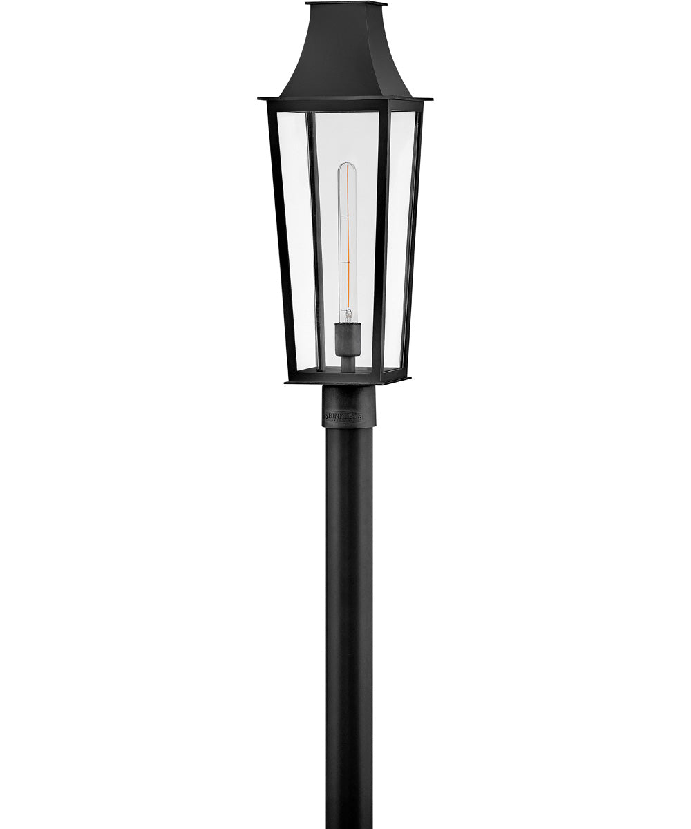 Georgetown Coastal Elements  1-Light Large Post Top Lantern in Black