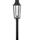 Georgetown Coastal Elements  1-Light Large Post Top Lantern in Black
