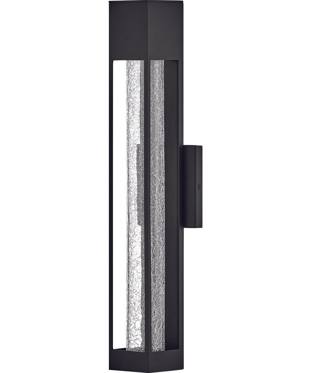 Vapor 1-Light Medium Wall Mount Lantern in Black