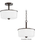 Fuller 2-Light Semi Flush/Pendant Convertible Oil Rubbed Bronze
