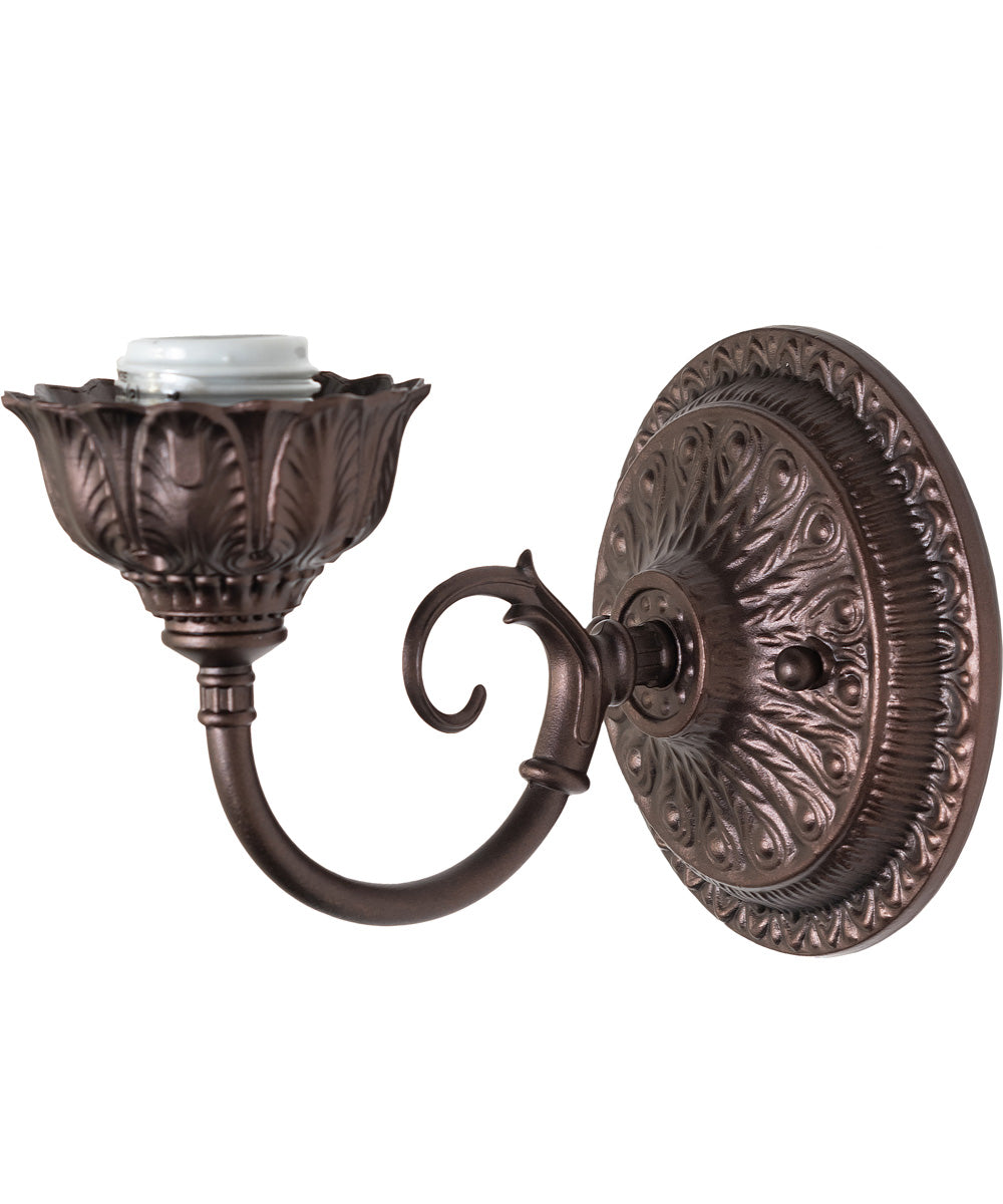 8" Wide Roseborder Wall Sconce