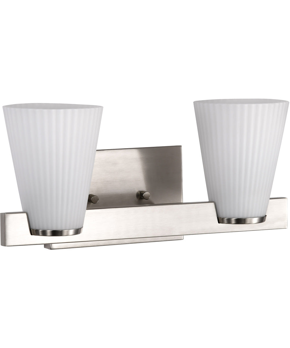 Royale 2-Light Vanity & Wall Brushed Nickel