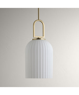 Stanza 1-Light Pendant Light Brushed Gold