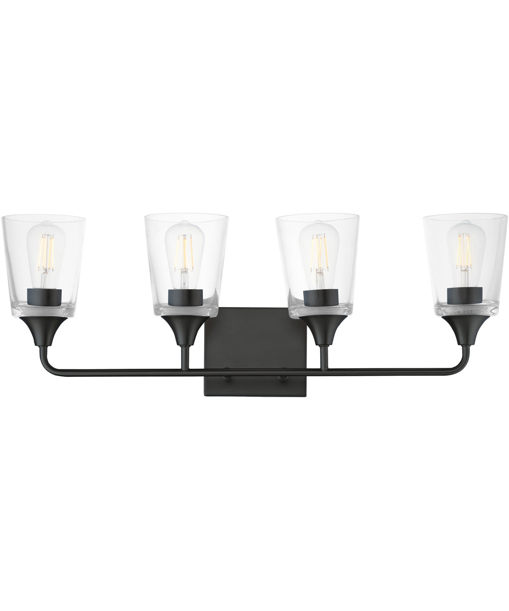 Hudson 4-Light Bath Vanity Black