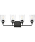 Hudson 4-Light Bath Vanity Black