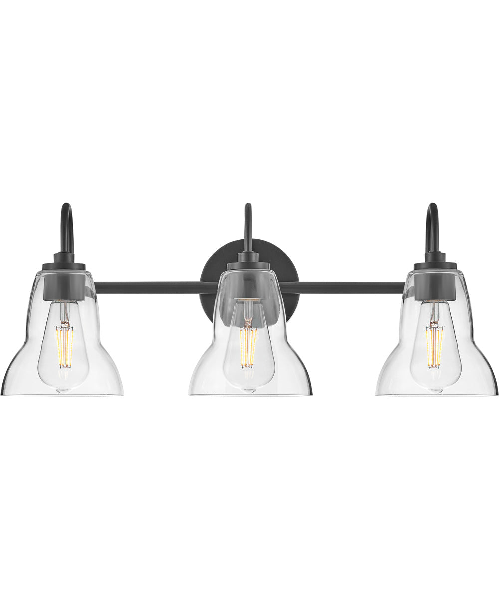 Vera 3-Light Medium Three Light Vanity in Black