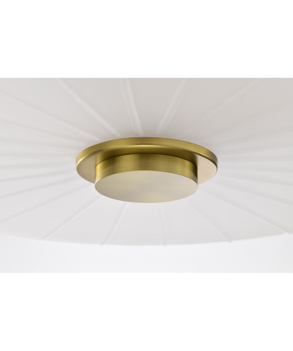 Lune 3-Light Close-to-Ceiling Vintage Brass