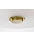 Lune 3-Light Close-to-Ceiling Vintage Brass