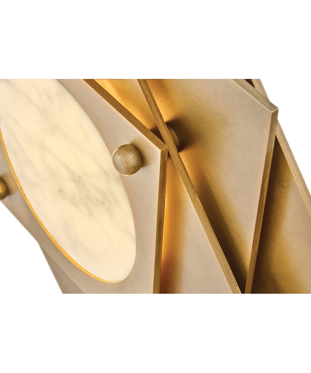Claude LED-Light Medium LED Flush Mount in Heritage Brass