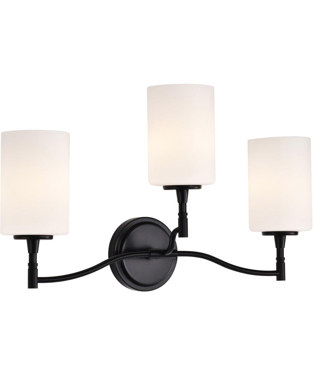 Liam 3-Light Vanity & Wall Matte Black