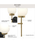 Rigsby 1-Light Wall Sconce Matte Black and Brushed Gold